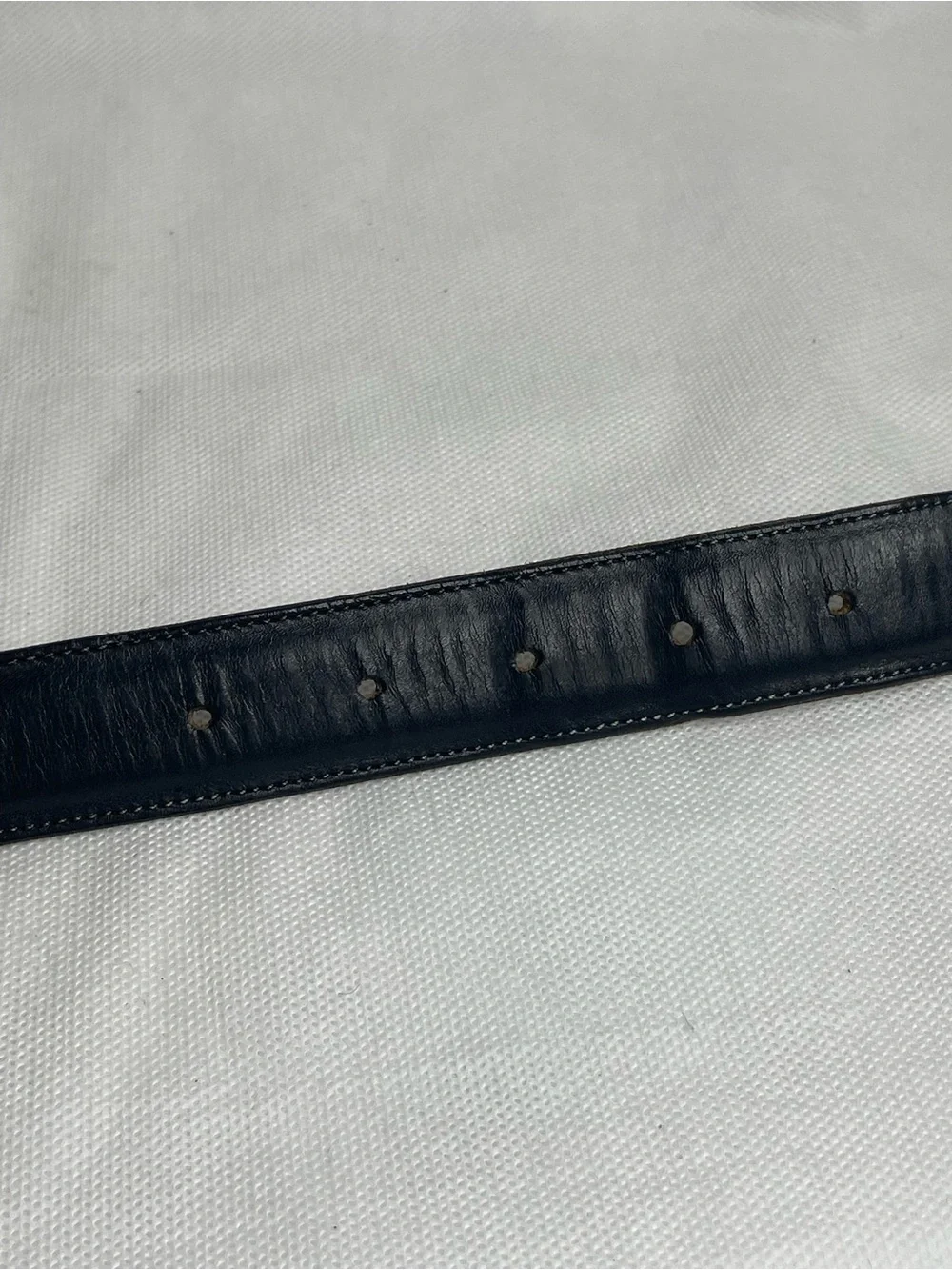 VTG USA Dooney & Bourke Curried Bridle Leather Belt Mens Size 36 Black & Brass